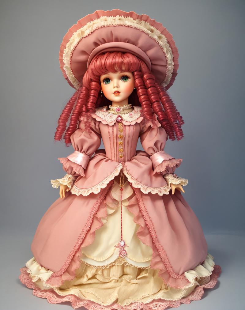 02657-1501609136-8K, Masterpiece, highres, absurdres,_pencil_dress,edgBisqueDoll, a doll with a dress and a hat ,wearing  edgBisqueDoll_clothing,.png